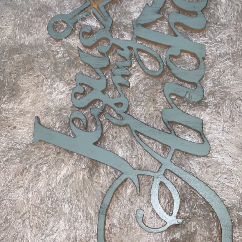 Jesus is my Anchor wall decor.